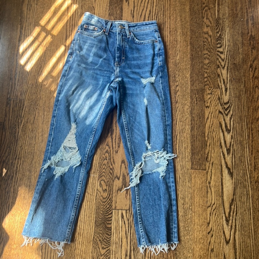 TopShop Dark Wash Denim Jeans